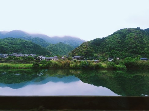 Just one of the many beautiful views you get as you ride through the Japanese countryside